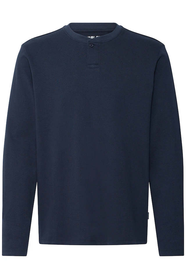 Blend Langarmshirt »BHLEWIS L/S STRUCTURE GD TEE« Baumwollmischung, regular fit