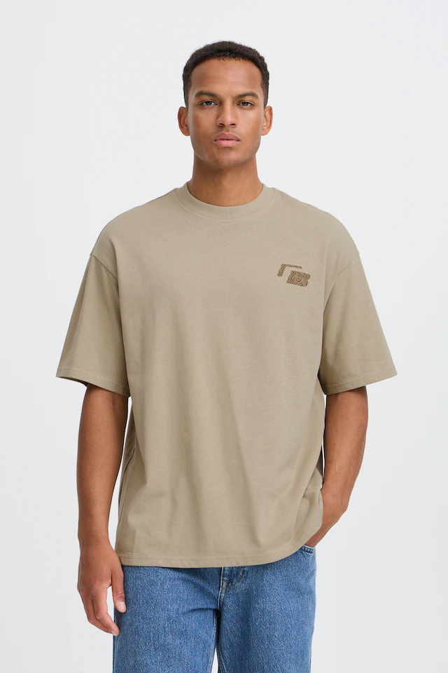 Blend Rundhalsshirt »BHLAYNE S/S GRAPHIC TEE« Baumwolle, relaxed fit