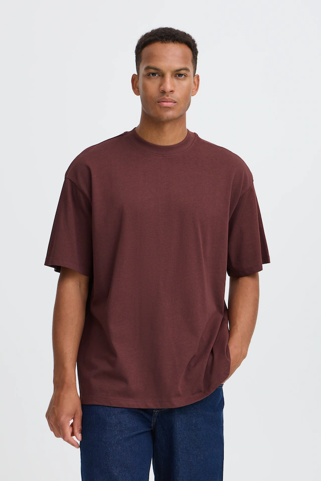 Blend Rundhalsshirt »BHLUCIUS S/S WASH PRINT TEE« Baumwolle, relaxed fit
