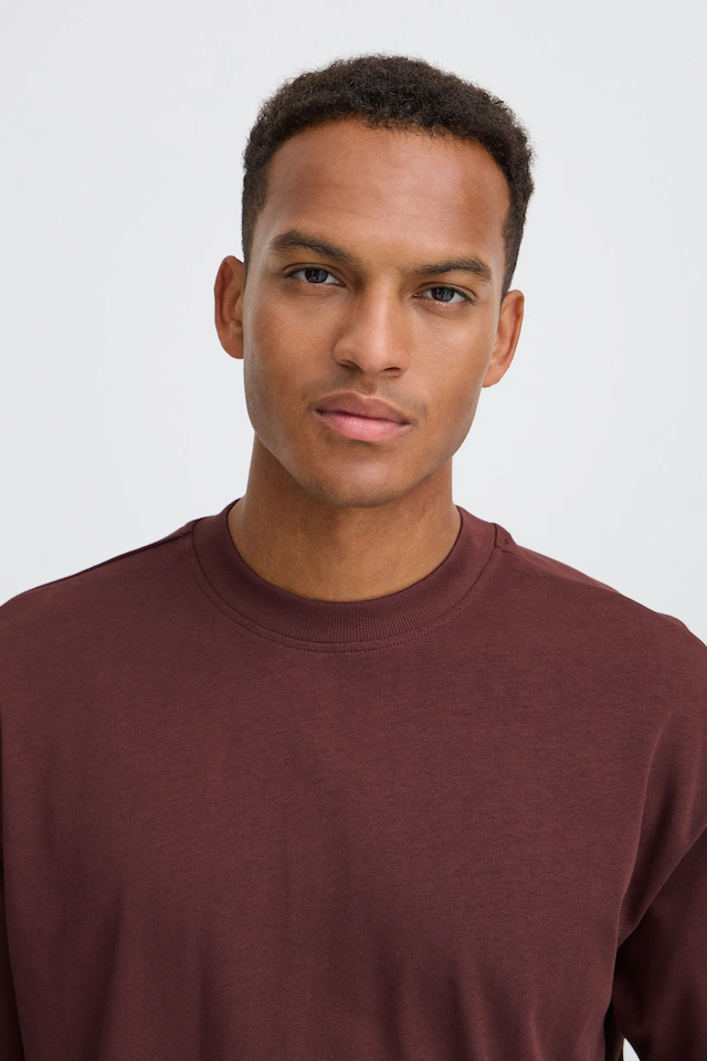 Blend Rundhalsshirt »BHLUCIUS S/S WASH PRINT TEE« Baumwolle, relaxed fit