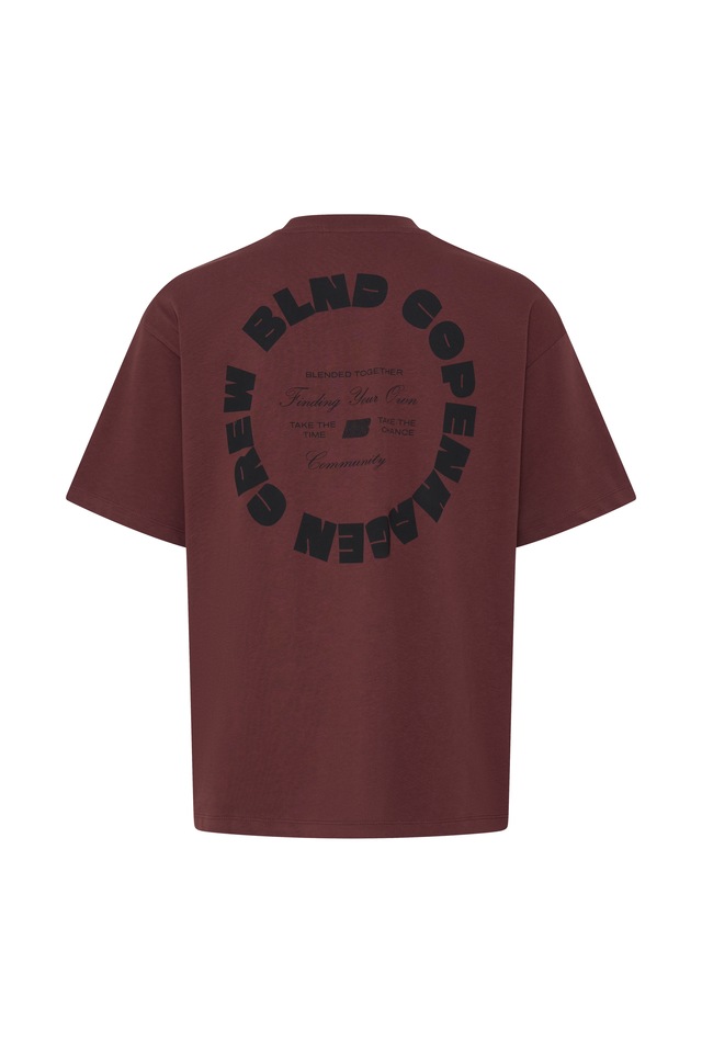 Blend Rundhalsshirt »BHLUCIUS S/S WASH PRINT TEE« Baumwolle, relaxed fit