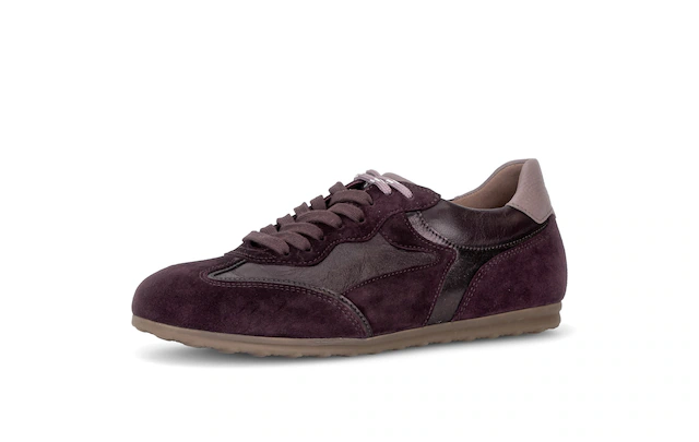 Gabor Sneaker Schnürschuh, Halbschuh mit modischen Kontrastbesätzen, G-Weite