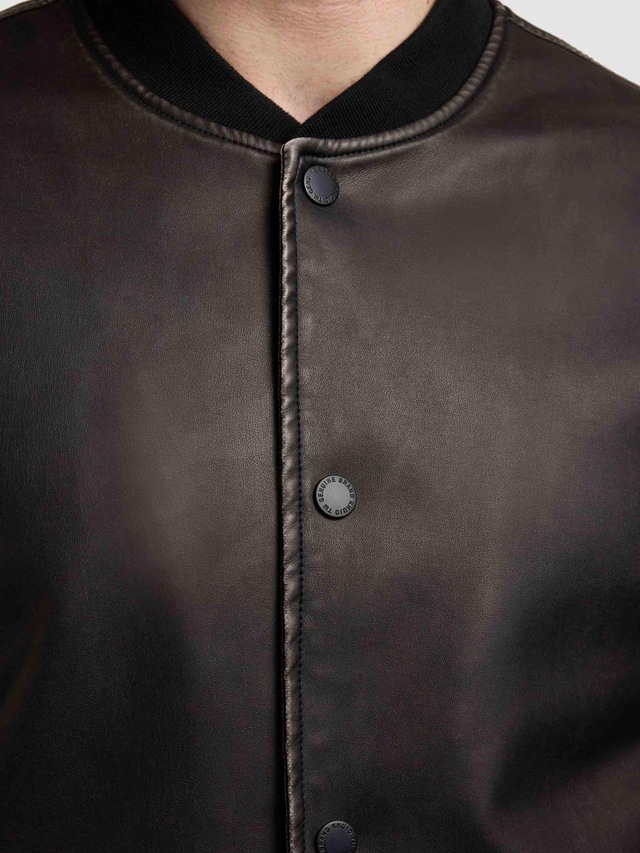 khujo Bomberjacke »Cale« ohne Kapuze Lässige Herren Kunstlederjacke
