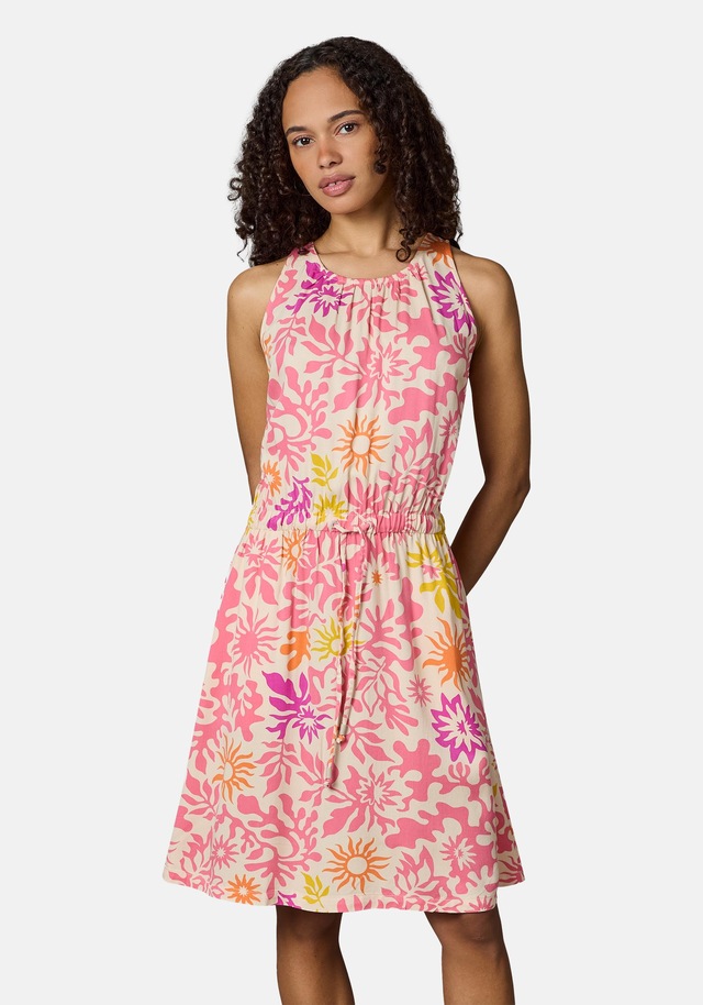 Ragwear Blusenkleid »Sanai Print YOUMODO« Eingrifftaschen Sommerkleid mit Schnürung und modischem Print
