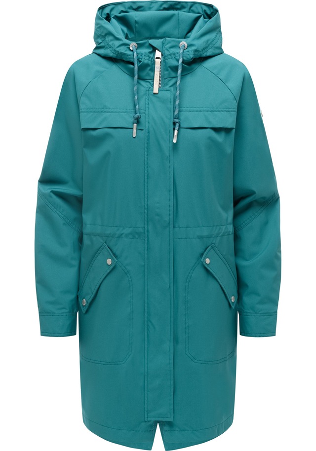 Ragwear Regenmantel »Ximenna« wasserdichter und atmungsaktiver Damen Übergangsparka