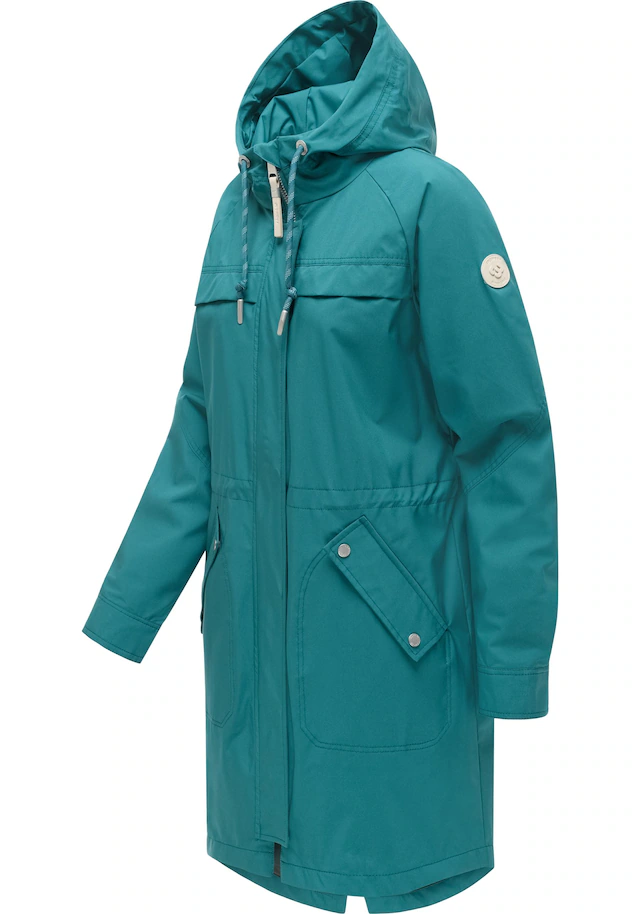 Ragwear Regenmantel »Ximenna« wasserdichter und atmungsaktiver Damen Übergangsparka