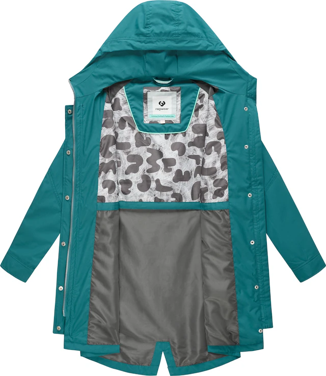 Ragwear Regenmantel »Ximenna« wasserdichter und atmungsaktiver Damen Übergangsparka