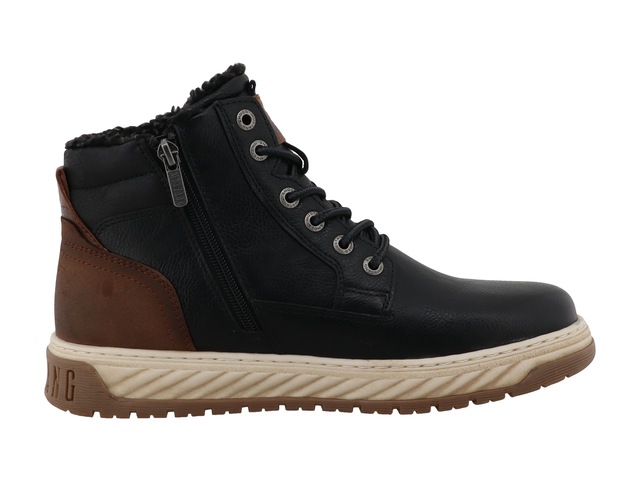 Mustang Shoes Winterboots »Stiefelette« Schnürboots, Outdoorschuh mit modischem Zierreißverschluss