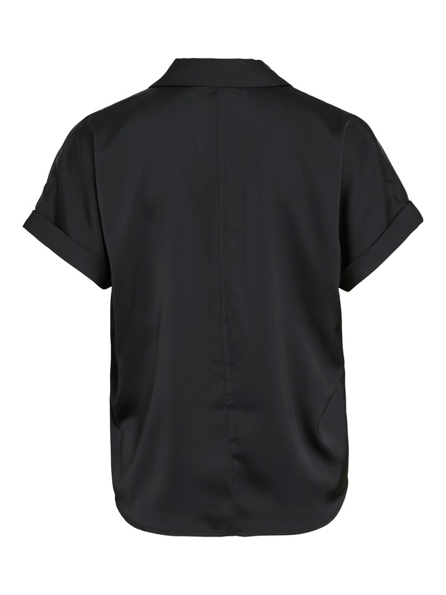 Vila Kurzarmbluse »VIENNA RAVENNA S/S TOP - NOOS« Kunstfaser, regular fit