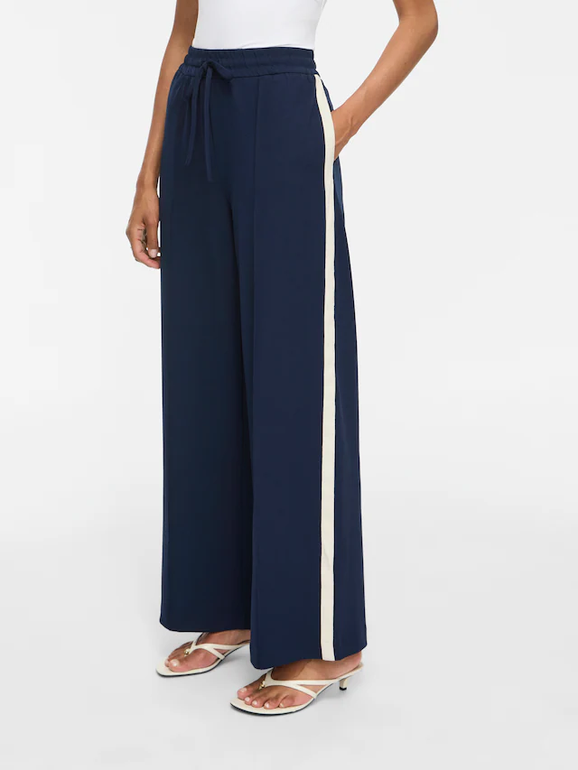 Vila Sweathose »VICLUA HW WIDE TRACK PANTS - NOOS« Materialmix, weit geschnitten