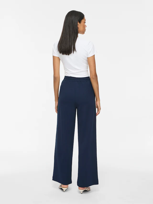 Vila Sweathose »VICLUA HW WIDE TRACK PANTS - NOOS« Materialmix, weit geschnitten