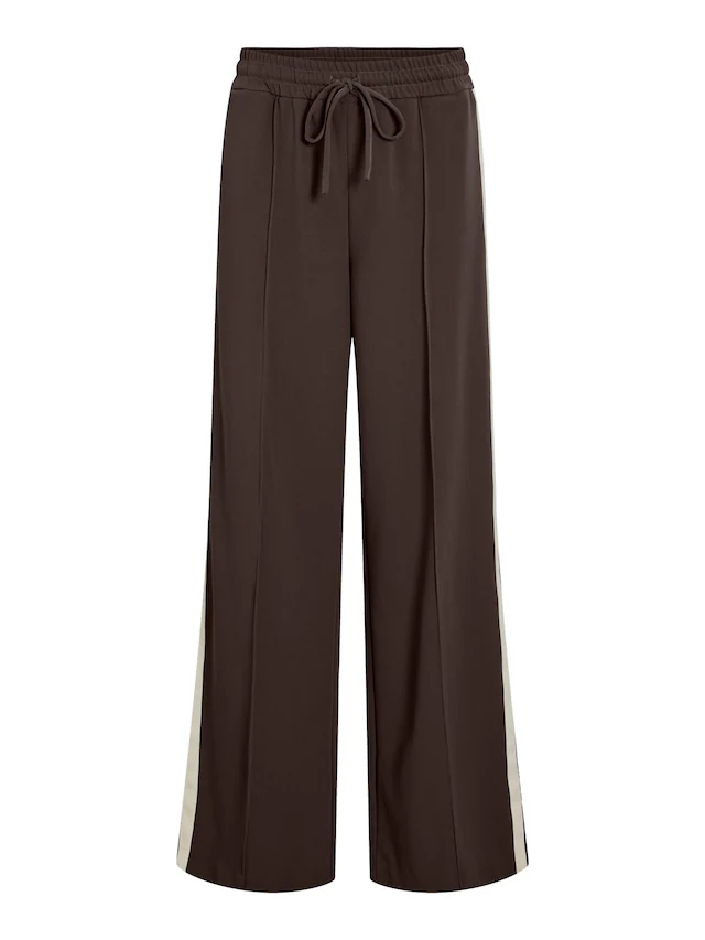 Vila Sweathose »VICLUA HW WIDE TRACK PANTS - NOOS« Materialmix, weit geschnitten