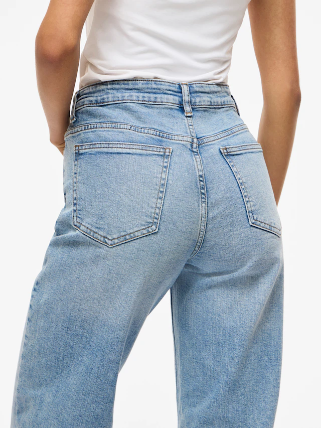 Vila Straight-Jeans »VILISA RW STRAIGHT JEANS ROS - NOOS« Baumwollmischung, regular waist, straight fit