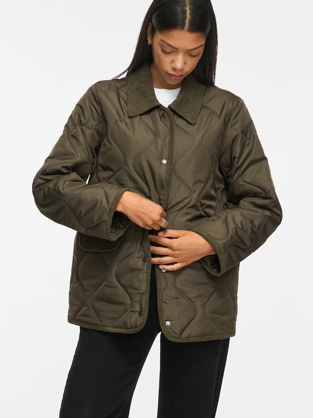 Vila Steppjacke »VITATE L/S QUILT DETAIL JACKET - NOOS« Kunstfaser