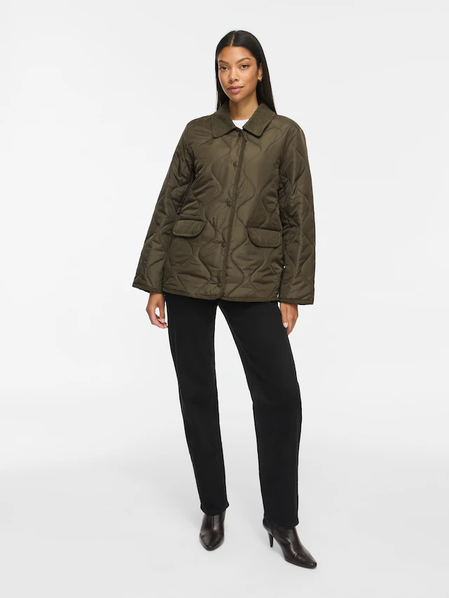 Vila Steppjacke »VITATE L/S QUILT DETAIL JACKET - NOOS« Kunstfaser