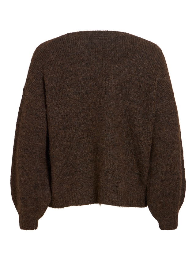 Vila Strickjacke »VILAMPE OPEN L/S KNIT CARDIGAN-NOOS« Materialmix, normal geschnitten