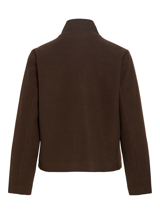 Vila Kurzjacke »VICLAUDIA L/S HIGH NECK SHORT JKT- NOOS« Kunstfaser