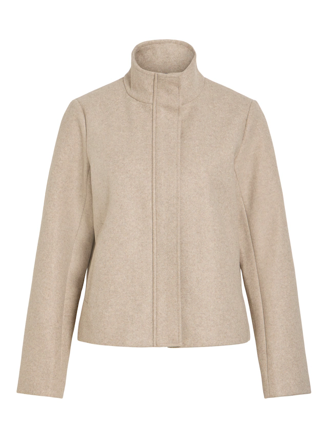 Vila Kurzjacke »VICLAUDIA L/S HIGH NECK SHORT JKT- NOOS« Kunstfaser