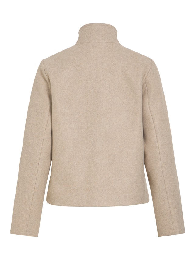 Vila Kurzjacke »VICLAUDIA L/S HIGH NECK SHORT JKT- NOOS« Kunstfaser