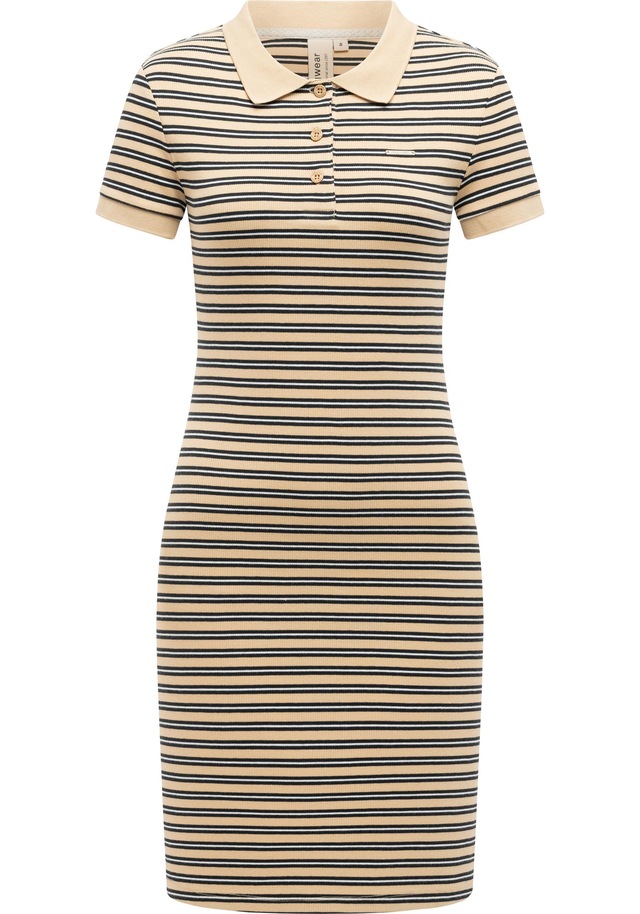 Ragwear A-Linien-Kleid »Colaro Stripes Dress YOUMODO« Ohne Taschen Gestreiftes Damen Minikleid mit Hemdkragen