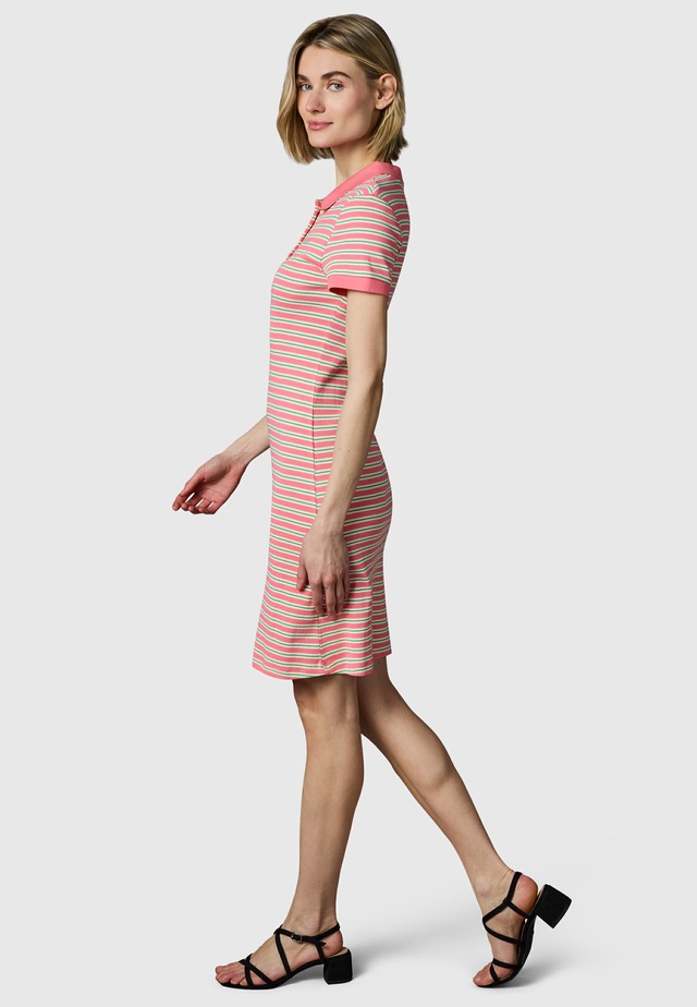 Ragwear A-Linien-Kleid »Colaro Stripes Dress YOUMODO« Ohne Taschen Gestreiftes Damen Minikleid mit Hemdkragen
