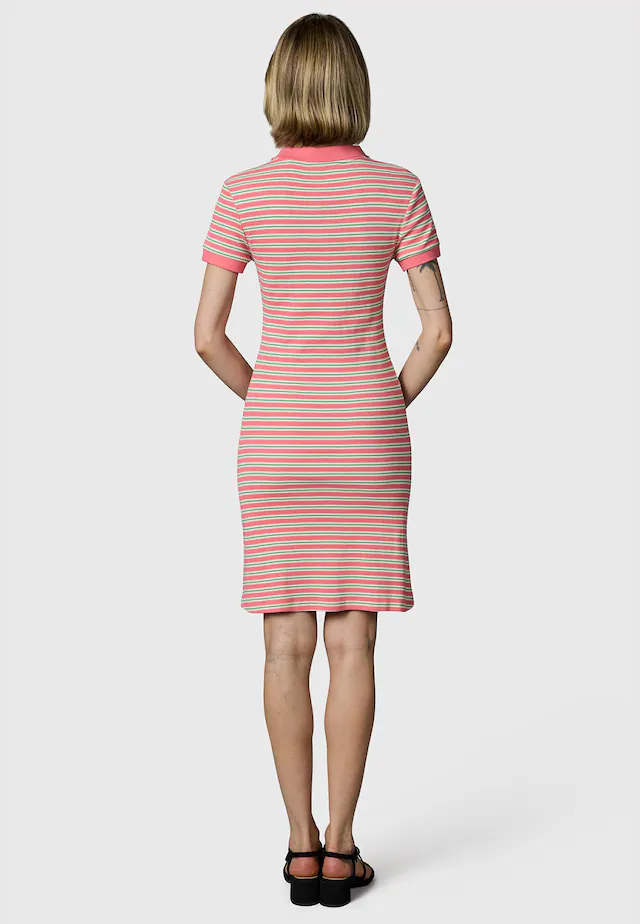Ragwear A-Linien-Kleid »Colaro Stripes Dress YOUMODO« Ohne Taschen Gestreiftes Damen Minikleid mit Hemdkragen