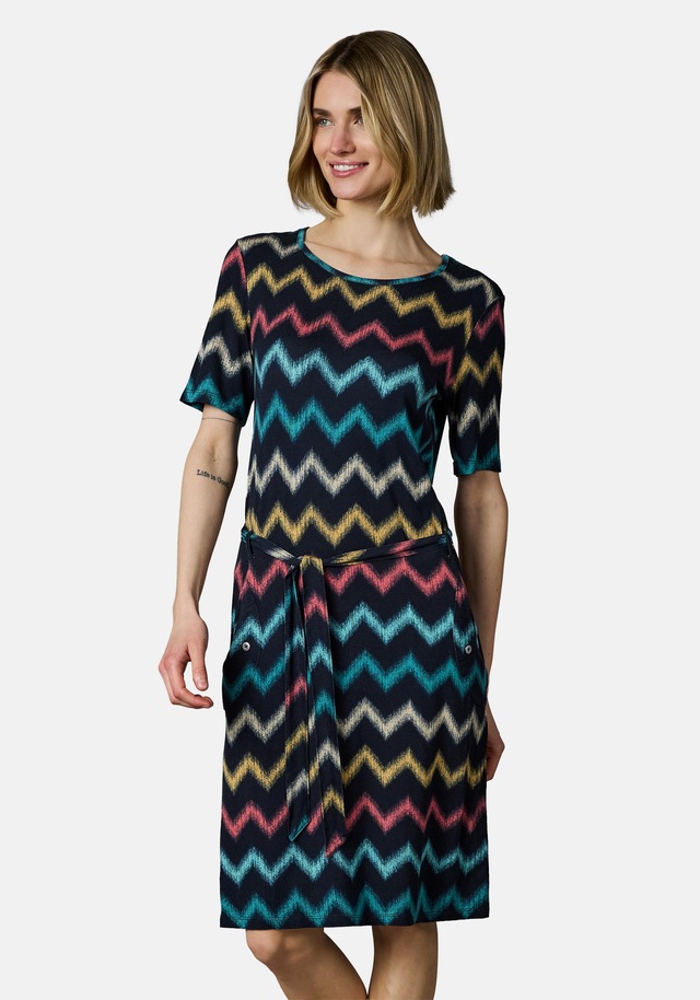 Ragwear Sommerkleid »Taggiana Print YOUMODO« Eingrifftaschen Damen Midikleid mit Taillenband und Taschen