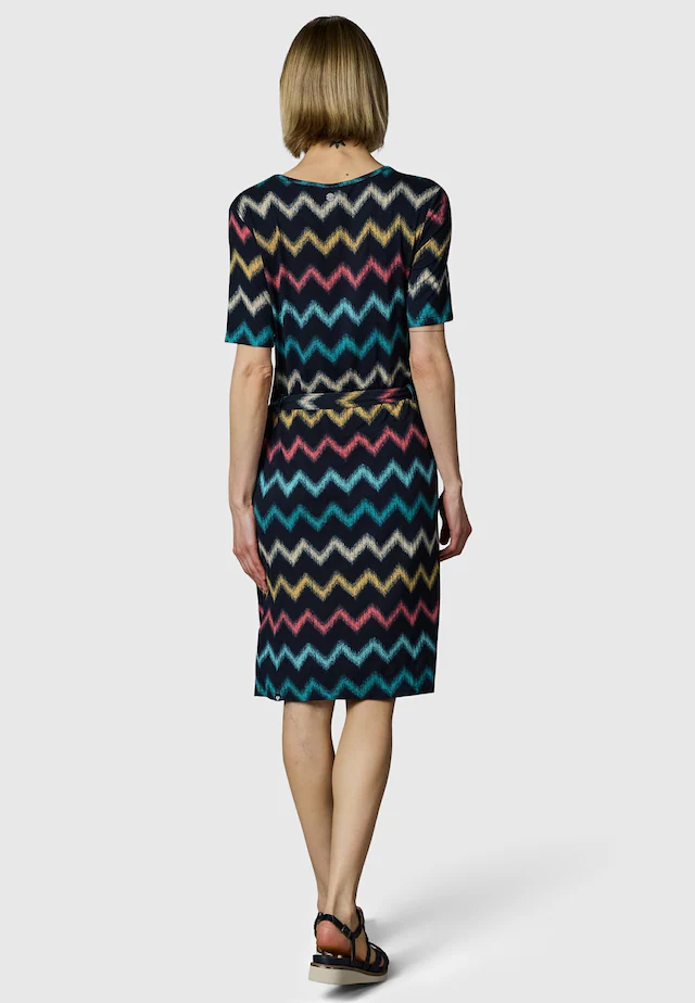 Ragwear Sommerkleid »Taggiana Print YOUMODO« Eingrifftaschen Damen Midikleid mit Taillenband und Taschen