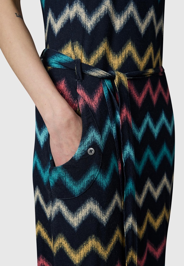 Ragwear Sommerkleid »Taggiana Print YOUMODO« Eingrifftaschen Damen Midikleid mit Taillenband und Taschen