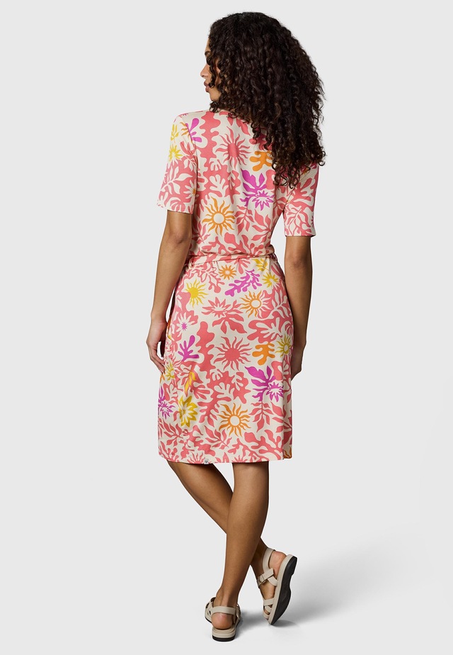Ragwear Sommerkleid »Taggiana Print YOUMODO« Eingrifftaschen Damen Midikleid mit Taillenband und Taschen