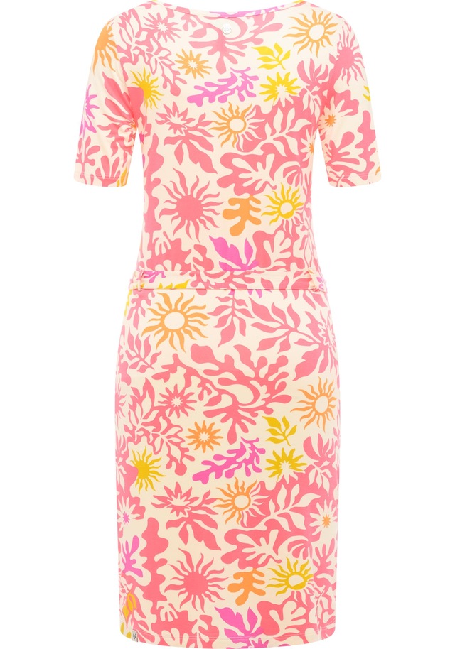 Ragwear Sommerkleid »Taggiana Print YOUMODO« Eingrifftaschen Damen Midikleid mit Taillenband und Taschen