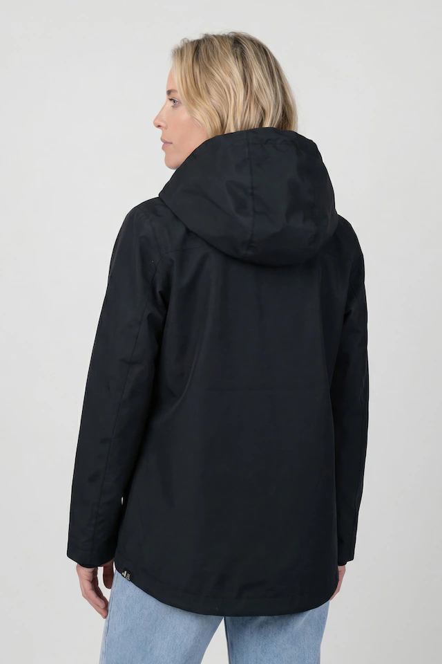 Alife & Kickin Sommerjacke »Damen PaolinaAK A Übergangsjacke, Jacke« Übergangsjacke mit Kapuze und Tunnelzug in recyceltem Materialmix