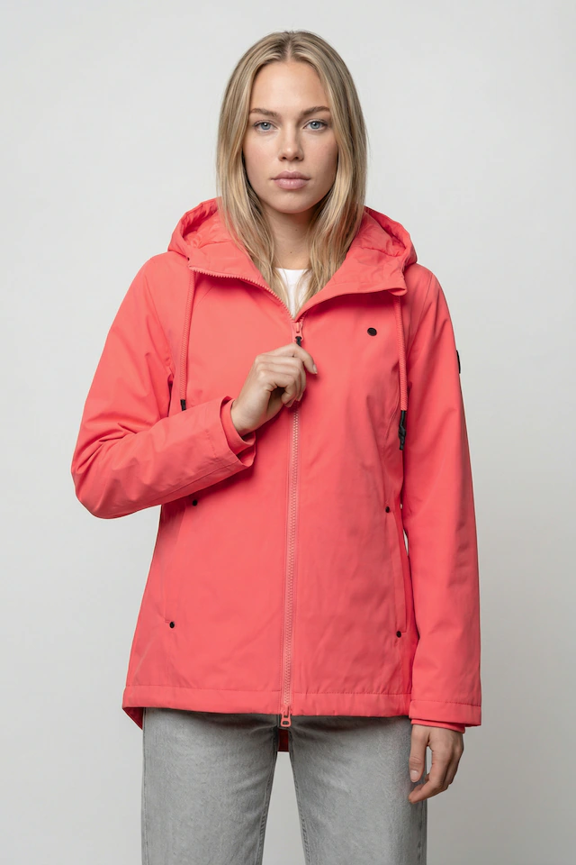 Alife & Kickin Sommerjacke »Damen PaolinaAK A Übergangsjacke, Jacke« Übergangsjacke mit Kapuze und Tunnelzug in recyceltem Materialmix