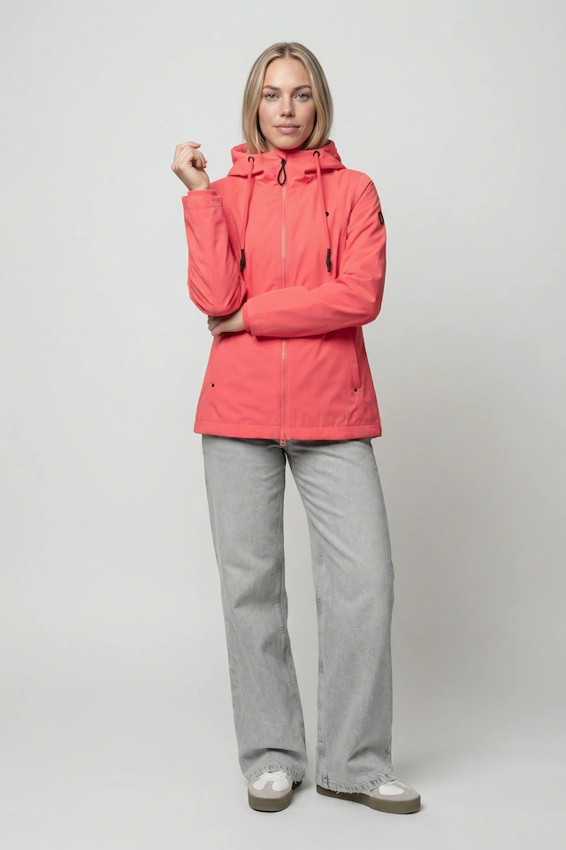 Alife & Kickin Sommerjacke »Damen PaolinaAK A Übergangsjacke, Jacke« Übergangsjacke mit Kapuze und Tunnelzug in recyceltem Materialmix