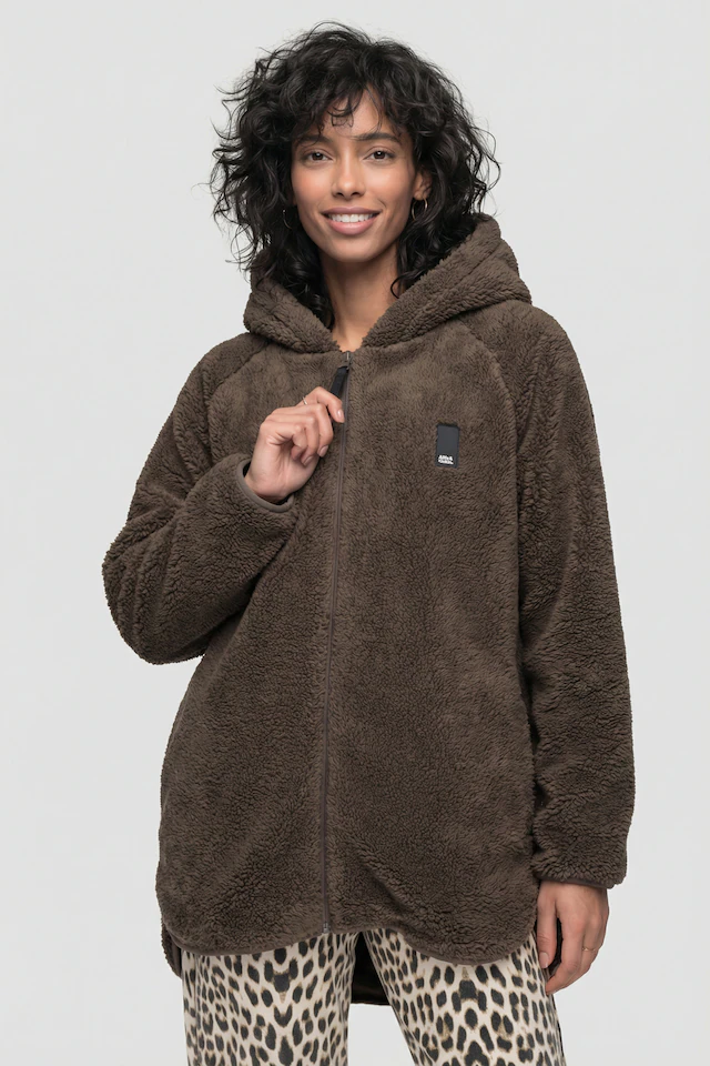 Alife & Kickin Sweatjacke »Damen DominiqueAK T Übergangsjacke, Jacke« leichte Kuschel-Jacke mit Stehkragen und Reißverschluss