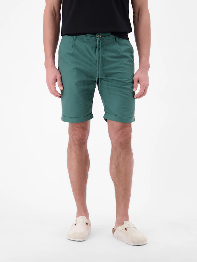 LERROS Chinoshorts »Chino-Shorts aus Baumwoll-Leinen-Mischgewebe« Chino Hose Herren kurz, Tunnelzugbund und Gürtelschlaufen, 4 Taschen