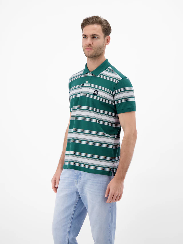 LERROS Poloshirt »Gestreiftes Poloshirt aus 100% Baumwolle«