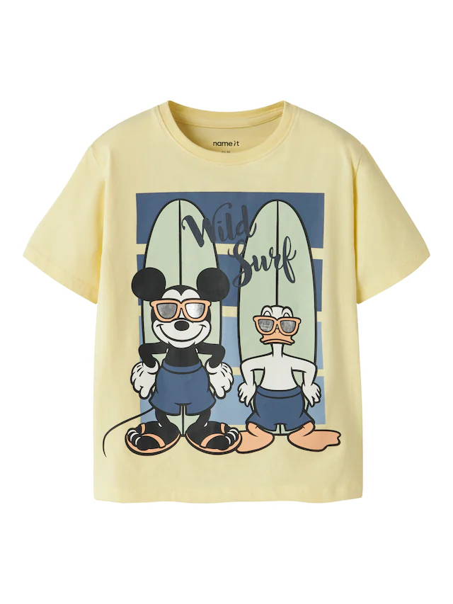Name It T-Shirt »NMMART MICKEY SS NREG TOP BOX WDI« Baumwollmischung, regular fit