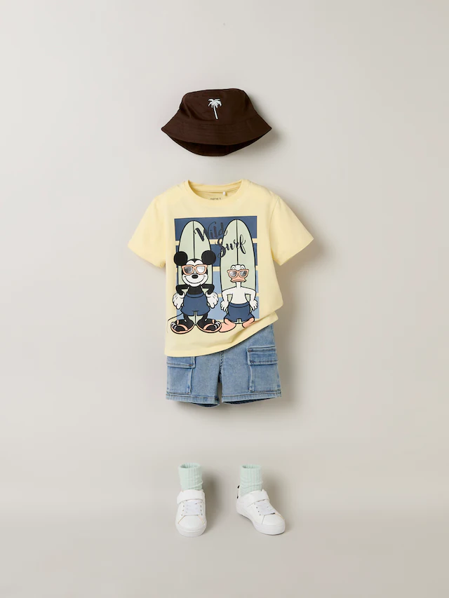 Name It T-Shirt »NMMART MICKEY SS NREG TOP BOX WDI« Baumwollmischung, regular fit