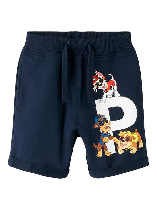 Name It Sweatshorts »NMMMIR PAW NREG LONG SW SHORT UNB CPLG« Baumwollmischung, regular fit