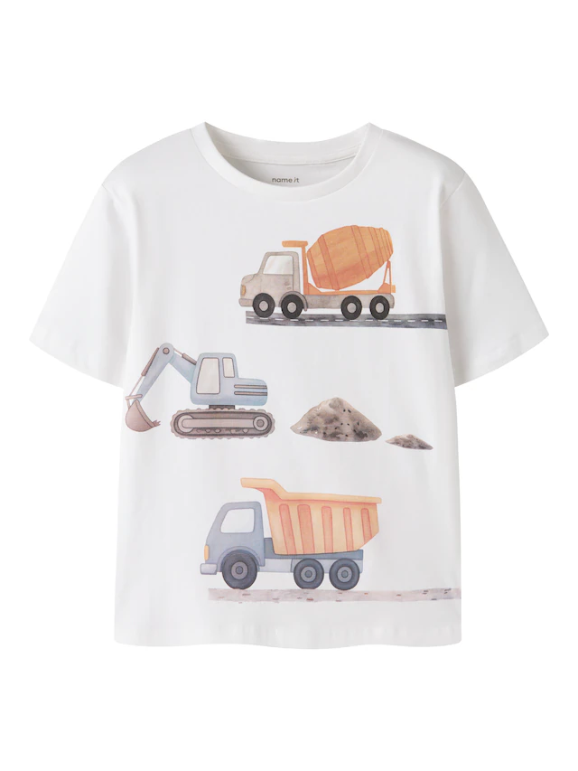 Name It »NMMJAVOL SS NREG TOP« Baumwollmischung, regular fit