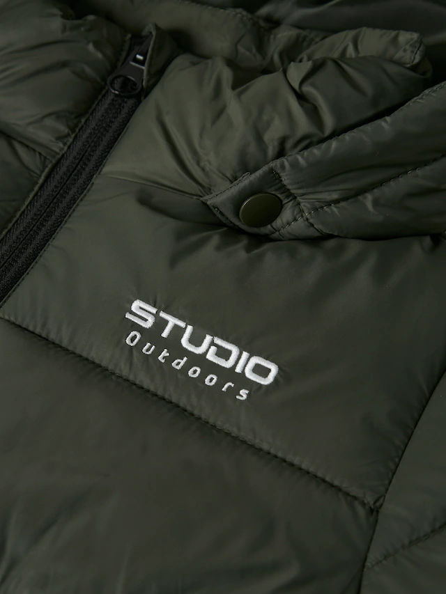 Name It Steppjacke »NMMMARBLE JACKET PB1« mit Kapuze Kunstfaser