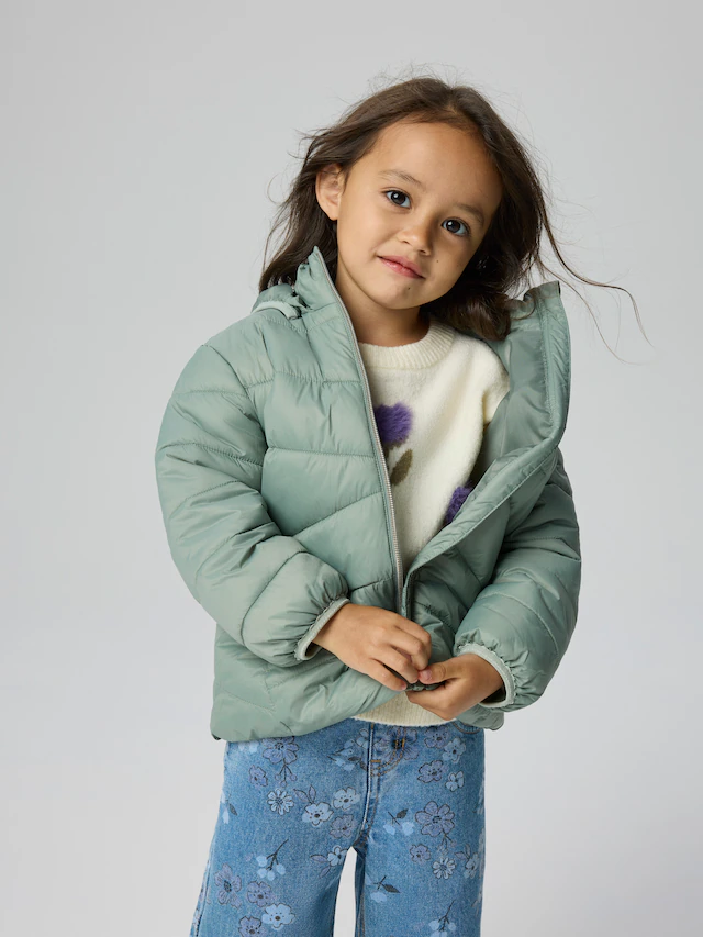Name It Steppjacke »NMFMARBLE JACKET PB1« mit Kapuze Kunstfaser