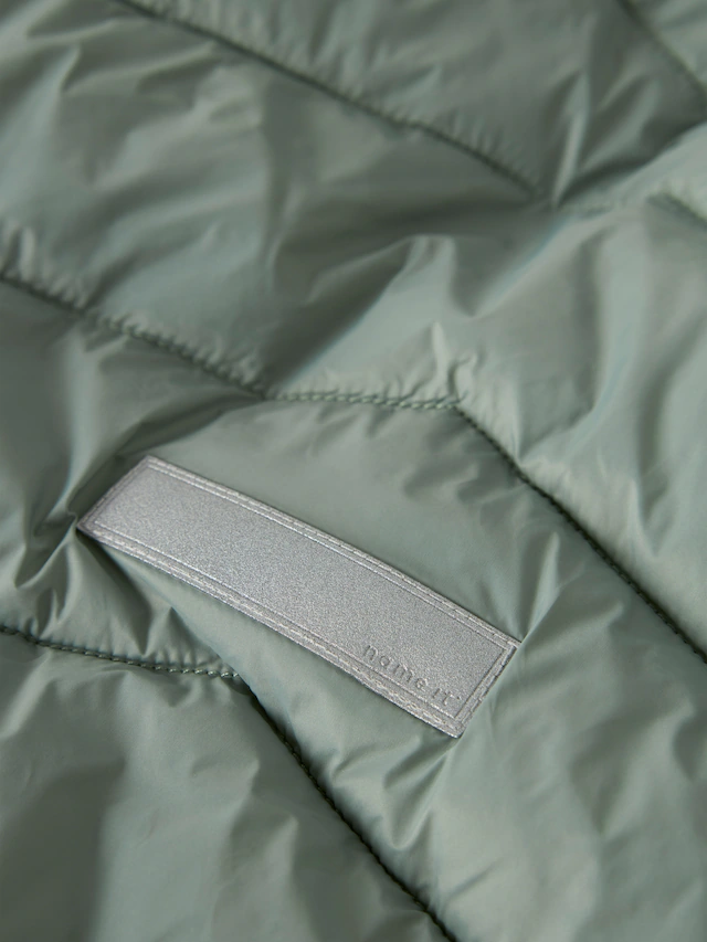 Name It Steppjacke »NMFMARBLE JACKET PB1« mit Kapuze Kunstfaser