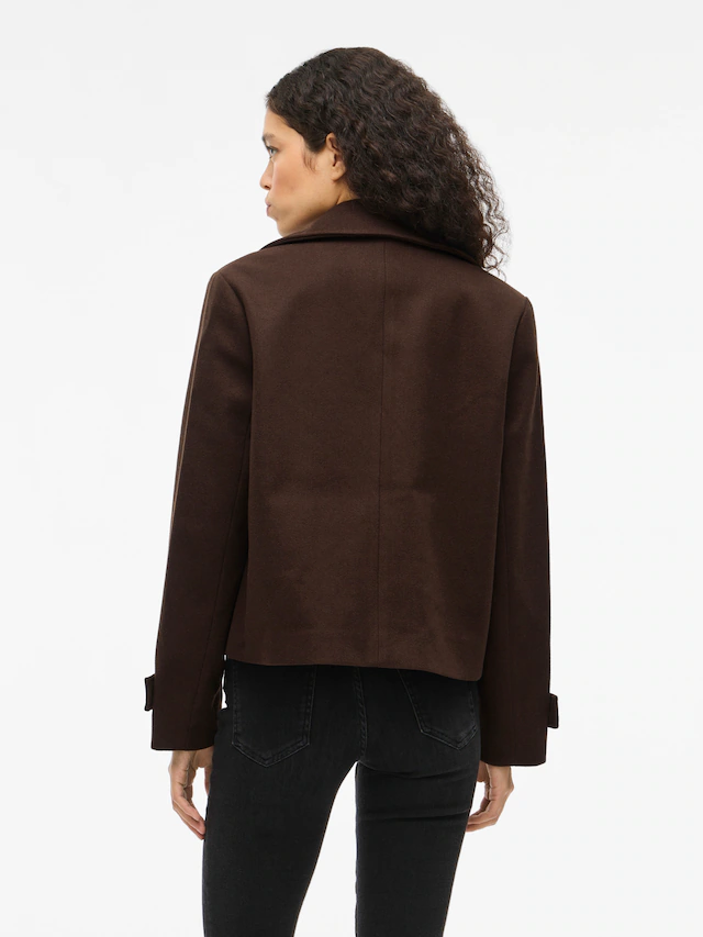 Vila Kurzjacke »VISOLO L/S SHORT JACKET/TES/2« Kunstfaser, regular fit