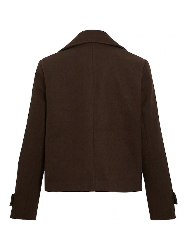 Vila Kurzjacke »VISOLO L/S SHORT JACKET/TES/2« Kunstfaser, regular fit