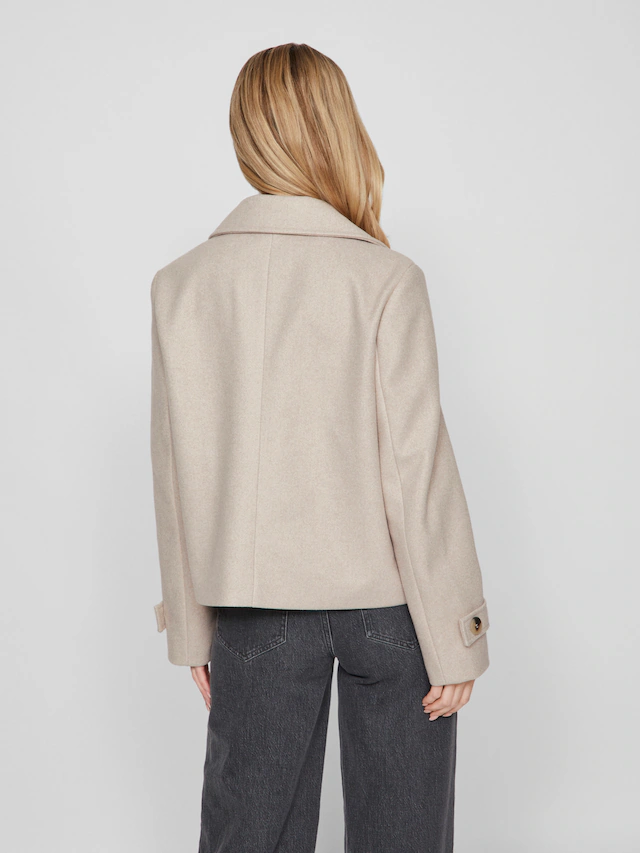 Vila Kurzjacke »VISOLO L/S SHORT JACKET/TES/2« Kunstfaser, regular fit