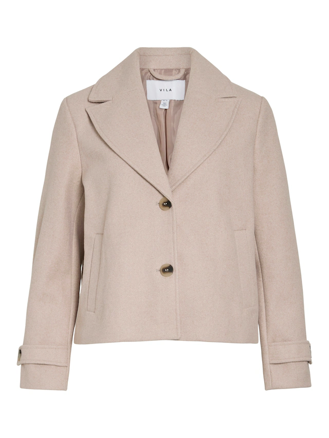 Vila Kurzjacke »VISOLO L/S SHORT JACKET/TES/2« Kunstfaser, regular fit