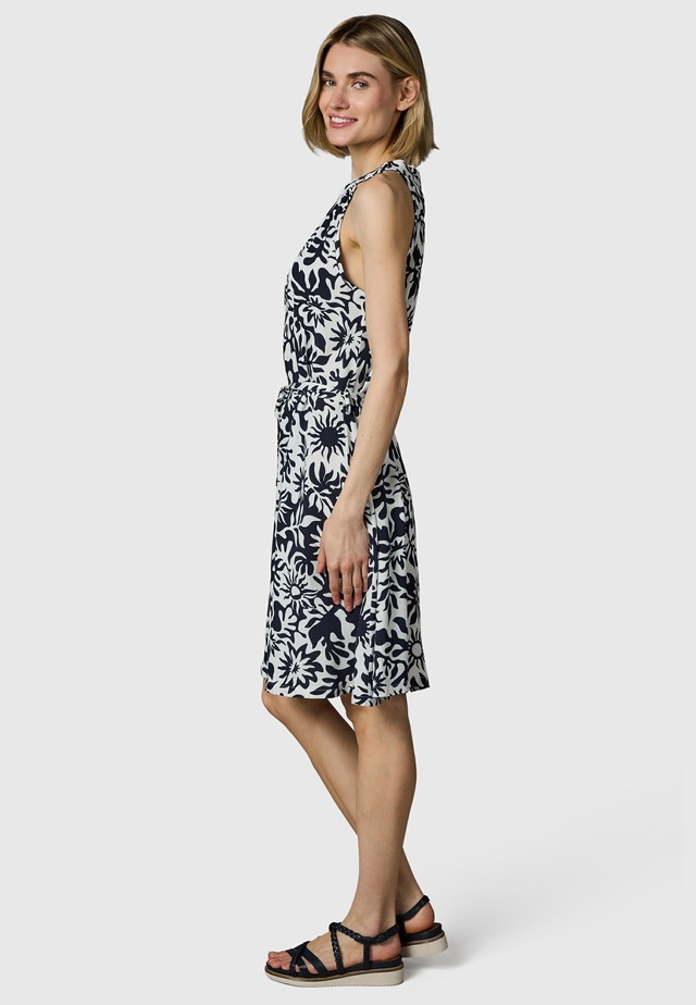 Ragwear A-Linien-Kleid »Angylee Print YOUMODO« Eingrifftaschen Leichtes Sommerkleid mit Bindegürtel