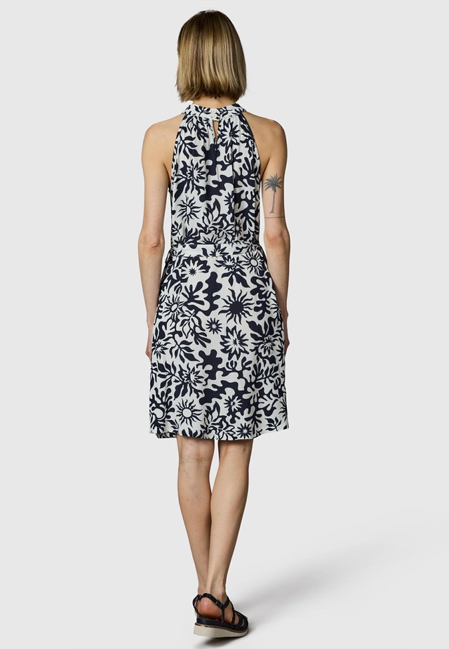 Ragwear A-Linien-Kleid »Angylee Print YOUMODO« Eingrifftaschen Leichtes Sommerkleid mit Bindegürtel